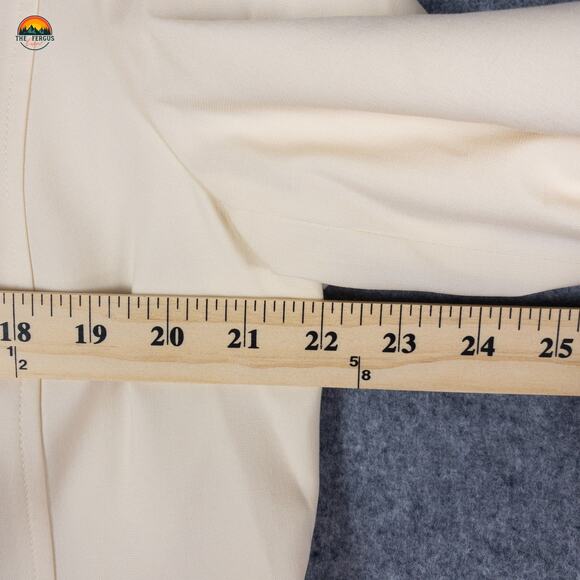 Talbots Suit Jacket Blazer Beige Long Sleeve Pockets Women's Size 14W - Picture 6 of 10